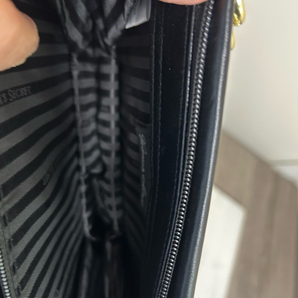 Victoria's Secret Black and Gold Studded Clutch - Picture 3 of 4